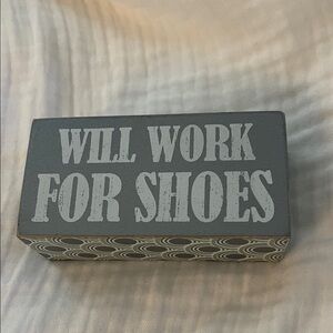 Decorative Block with Fun Quote